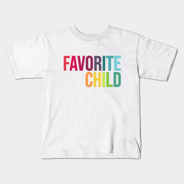 Favorite Child (USA) Kids T-Shirt by RainbowAndJackson